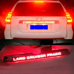 For Toyota Land Cruiser Prado LC150 2018 2019 Accessories  tail Door Cover Rear Trunk Lid Cover With Led Light Styling Cover