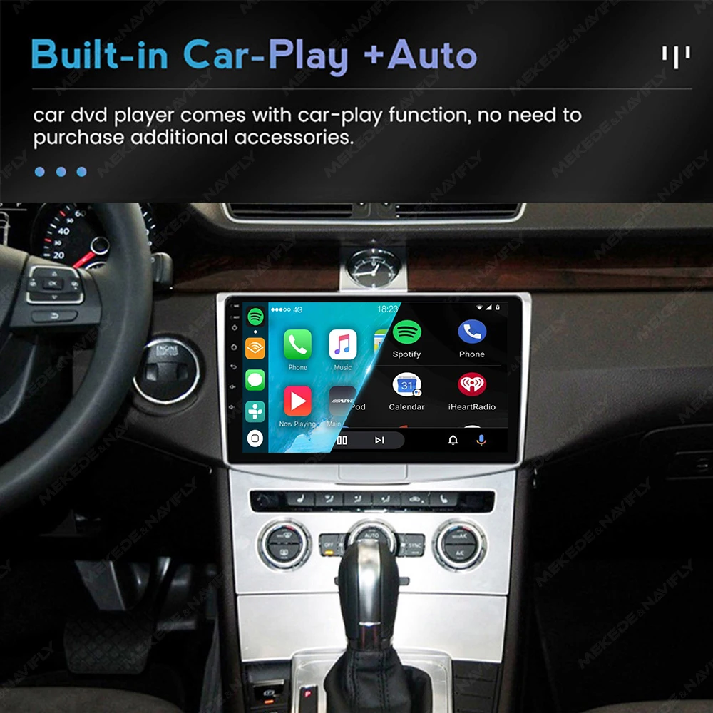 Navify-مشغل وسائط متعددة للسيارة ، مشغل سيارة ، راديو أندرويد ، أنظمة متصلة ، قارئات مقاطع فيديو ، VW Passat 6 B7 CC B8-Auto #4