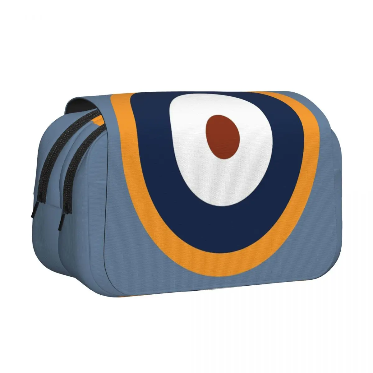The RAF Roundel Version Used During World War 2 Pencil Cases Pen Holder Hard Shell Leather Large Storage Pen Box Pencil Bag