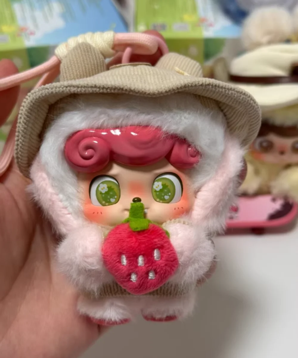 정품 Q.Kid 오늘 나는 놀이를 위해 외출했어요 시리즈 블라인드 박스 플러시 펜던트 가방 장식 사랑스러운 선물 미스터리 박스 모델 장식 장난감