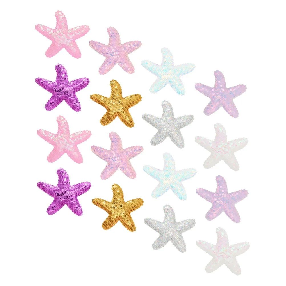 

16pcs Sequins Kawaii Girls Mini Clips Hair Accessories Cute Mini Snap Hair Clips Girls Fabric Glitter Hairpins