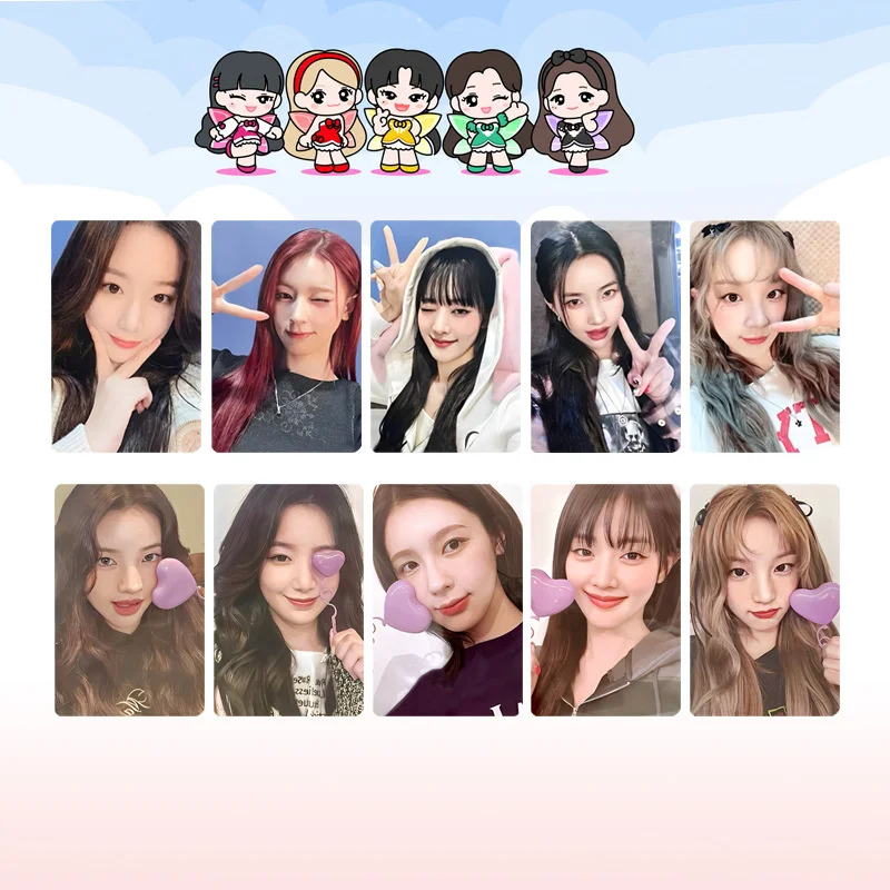 5pcs/set KPOP (G)I-DLE Song Yuqi Album LOMO Card Drinks Card Girls Gift Collector Card Minnie SHUHUA GIDLE Postcard Photo Card