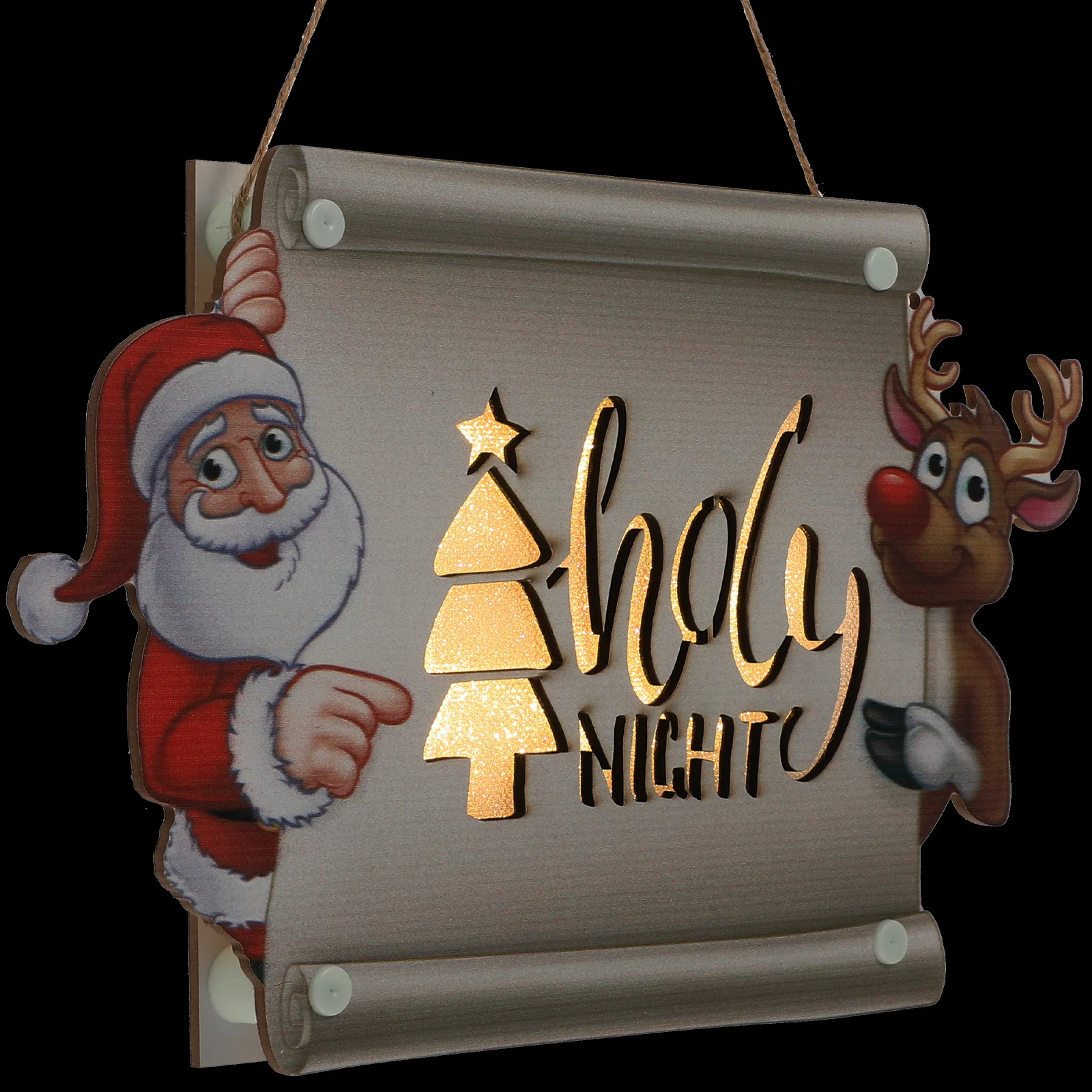 

Wooden Christmas Sign Light Hanging Home Decor Christmas Door Sign LED Signs Festive Xmas Decorations Front Door nament