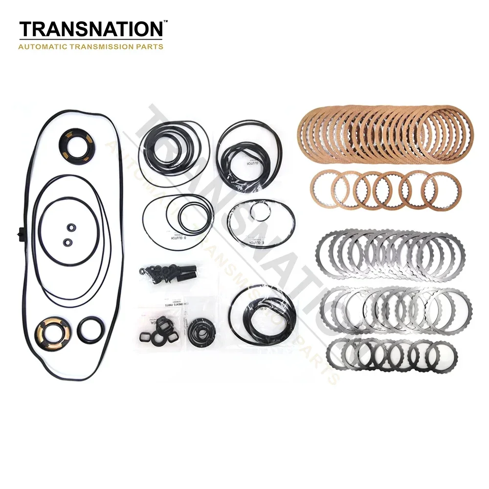 Transnation ZF6HP-26 ZF6HP-28 Auto Transmission Master Rebuild Kit Overhaul Seals Gaskets With Clutch Plate For BMW KIA 2004-UP