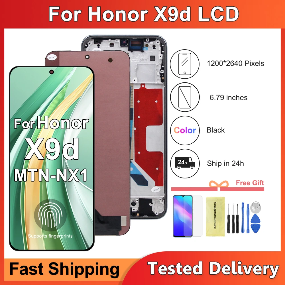 6.79'' LCD Display Screen with Touch Digitizer Assembly for Honor X9D MTN-NX1 Touch Digitizer Replacement Part