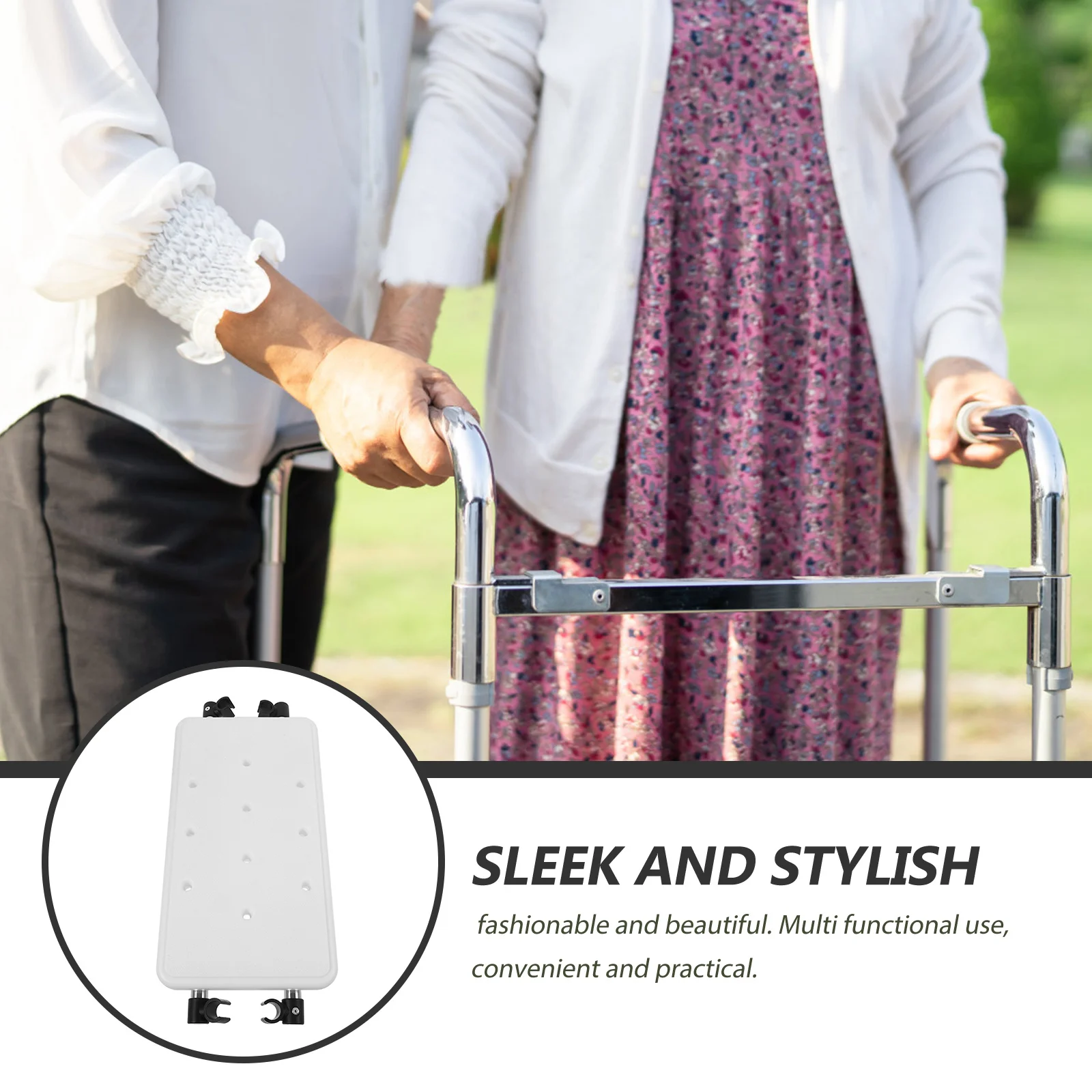 Assistivo walker acessório assento reversível placa de banho estável durável walker parte substituição chuveiro