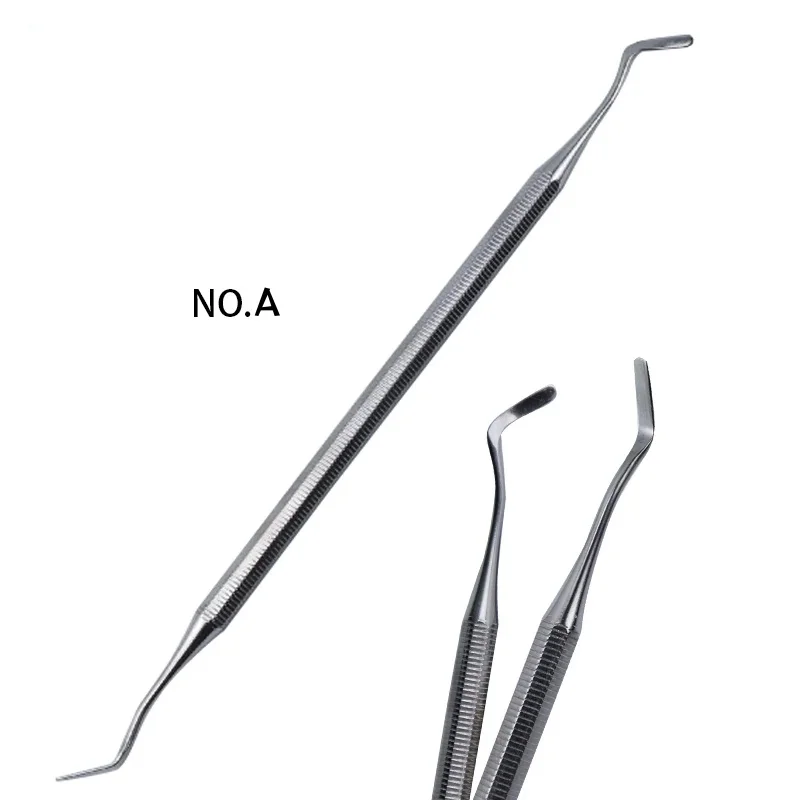 Espátula De Restauração Dental De Aço Inoxidável, Instrumento De Enchimento De Cimento, Double Ends, Ferramentas De Enchimento De Resina Composta