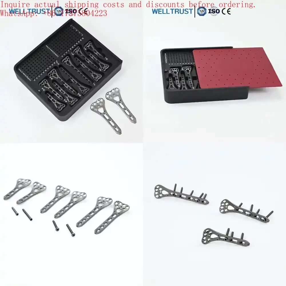 

Алюминиевый кейс-органайзер для стерильного хранения набора винтов и пластин для дистального отдела лучевой кости, для медицинского использования