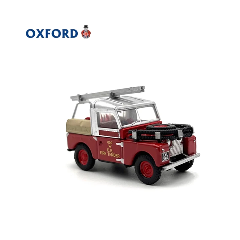 OXFORD Diecast 1:76 Scale 88 Fire Truck Alloy Classic Car Model Finished Product Simulation Toy Collection Static Model Ornament