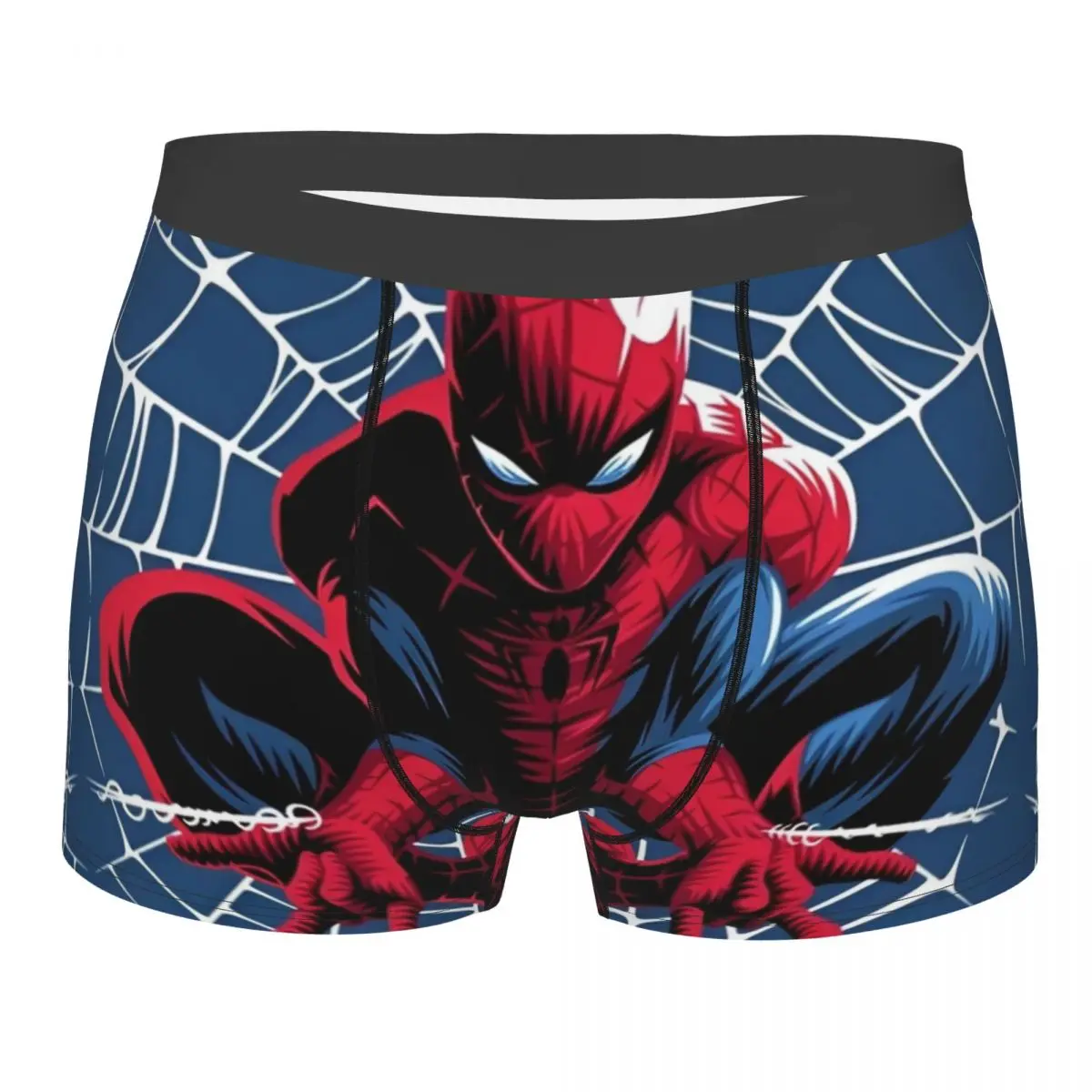 Calzoncillos Bóxer geniales de Spider-Man para hombre, ropa interior acogedora de Anime de dibujos animados, estampado novedoso