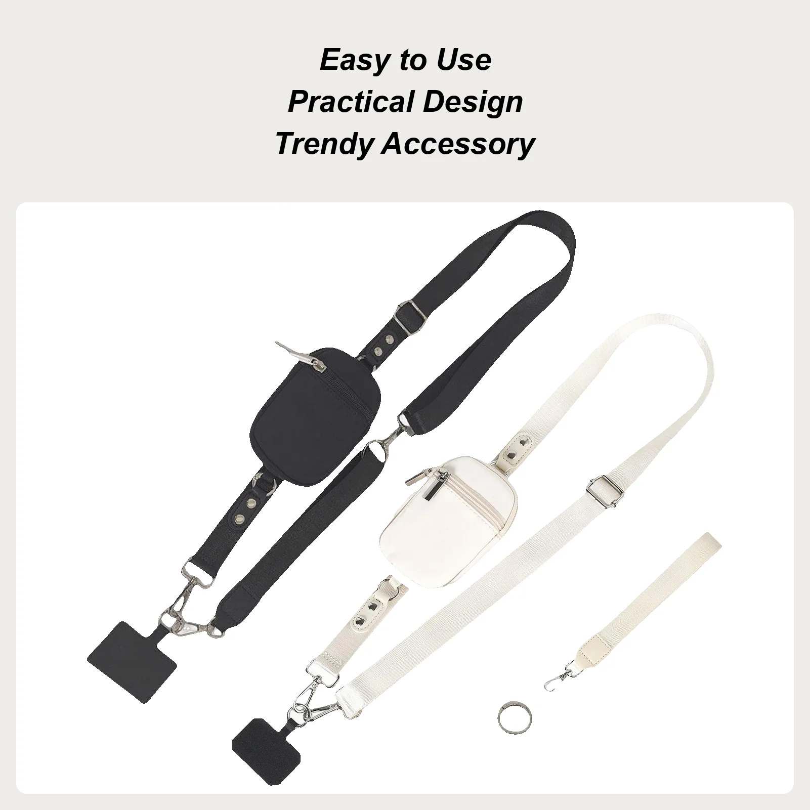 حبل الهاتف مع محفظة حزام الهاتف الخليوي الحبل مع الحقيبة انغلق سلسلة أمان الرقبة قابل للتعديل مع علامة تبويب للمناسبات المدرسية