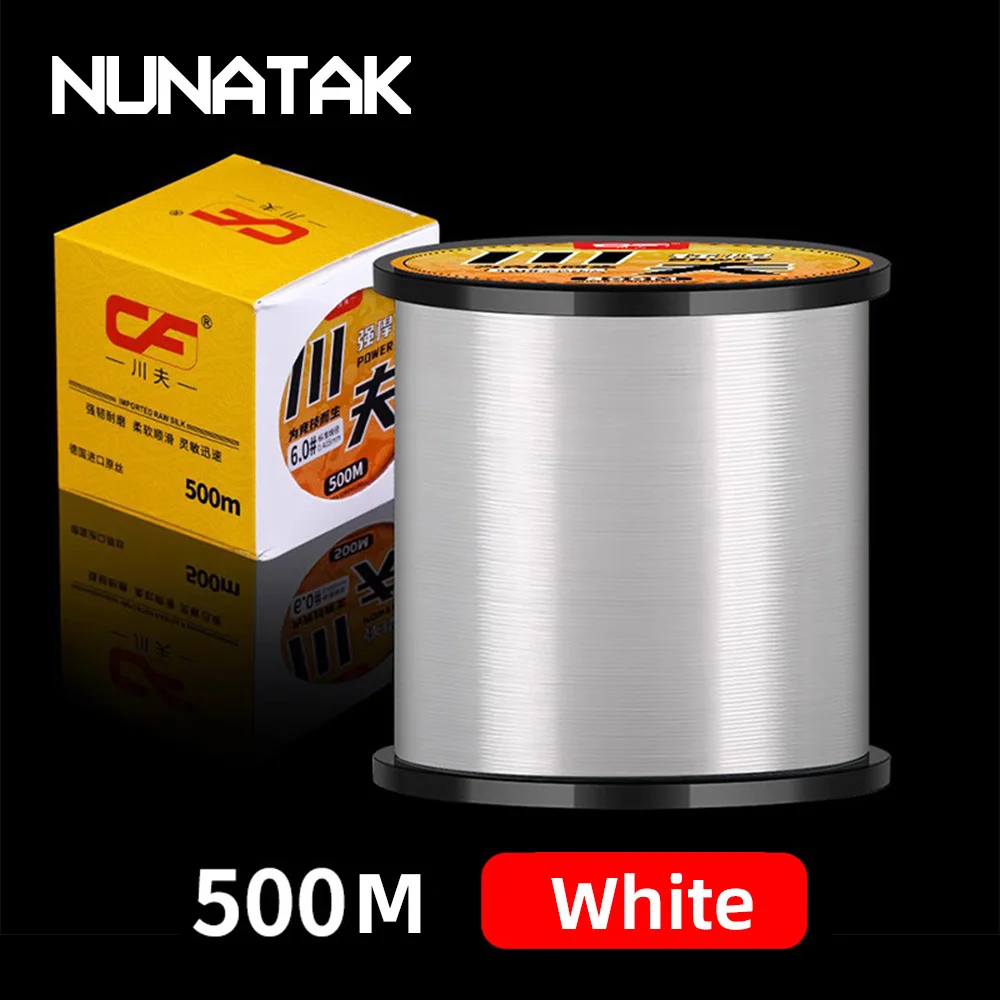 

2024 NUNATAK NEW Nylon Fishing Line FULL 500M Smooth Nylon line Super Soft Very Strong Carpline Camouflage Line Sea Fishing Line