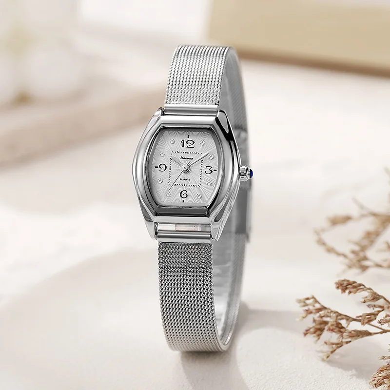 Vintage Luxury Elegant Ladies Watch Student Trend Fashion Mesh Strap Quartz Watches Exquisite Wristwatch Gift Relojes De Mujer