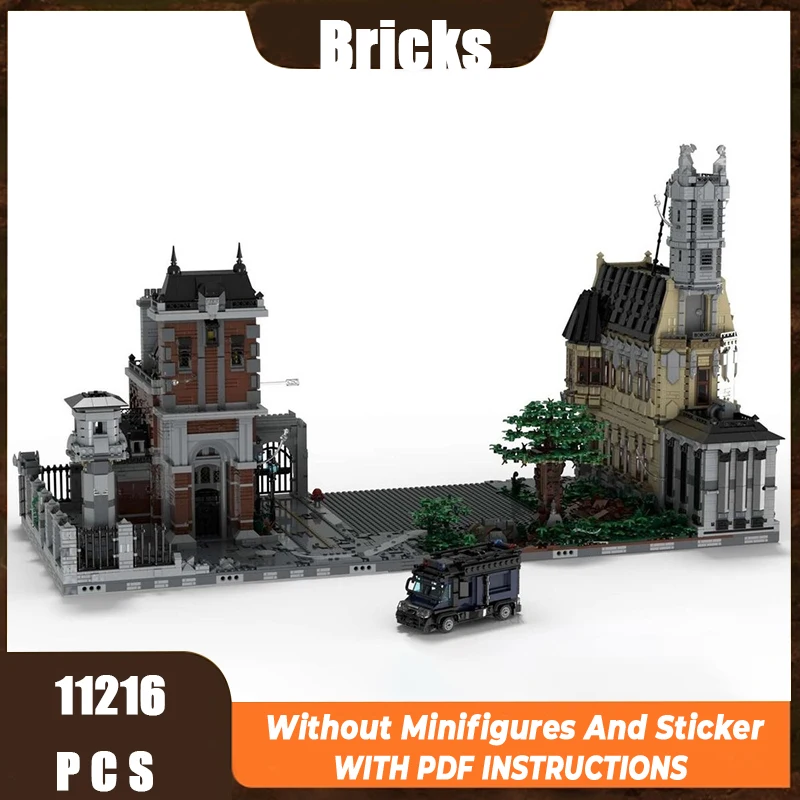 

Exquisite New Product MOC Building Block Model 76300 Asylum Expansion Technology Modular Children's Toy Gift DIY Assembly Set