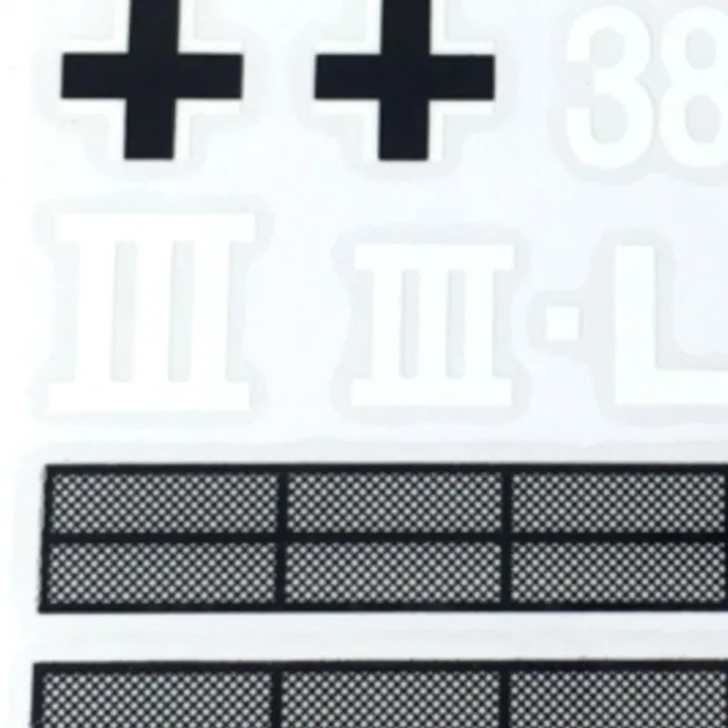 สติ๊กเกอร์ตกแต่งสำหรับรถถังบังคับวิทยุขนาด 1/16 รุ่น Tiger I 3818 M26 Pershing Walker Bulldog Leopard2A6 Sherman T90 M1A2 T72 KV-2 Merkava King Tiger