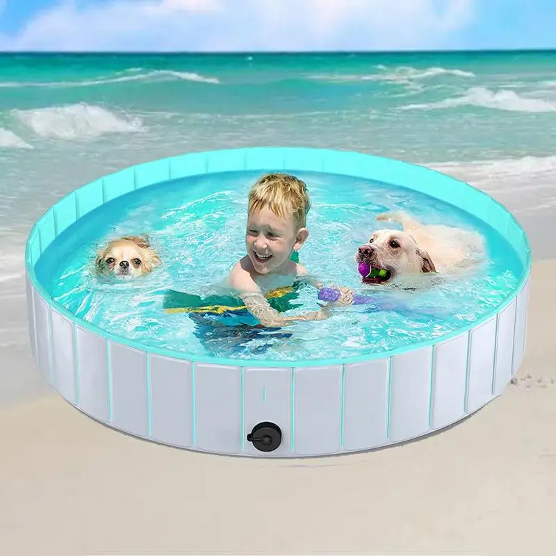 

Foldable Dog Portable Pool Folding Pet Bath Swimming Tub PVC Pet Bathing Tub Children Ball Pits Paddling Pool Foldable Dog Pool