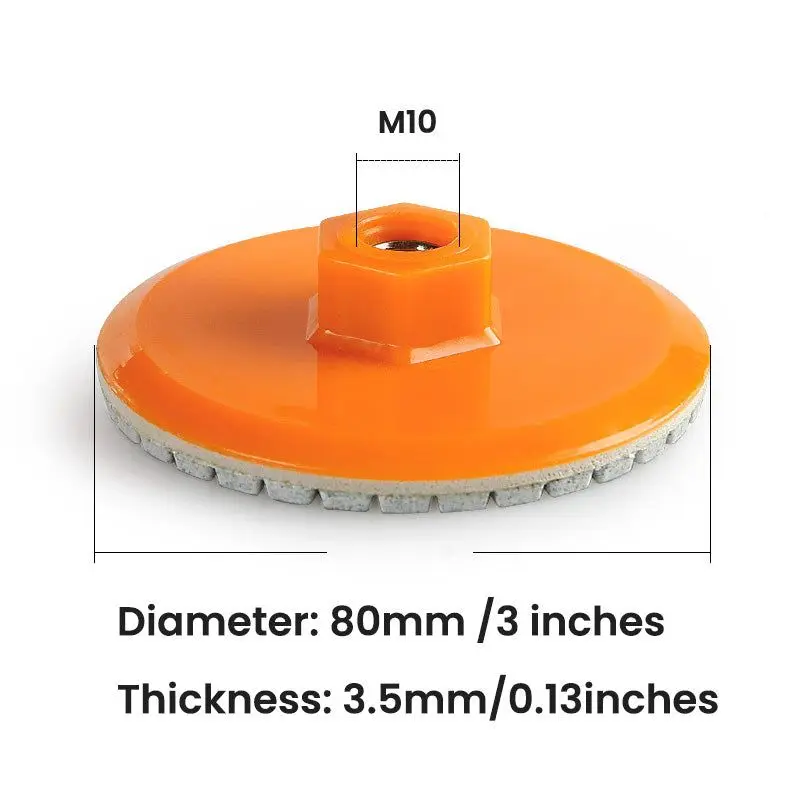 80mm 3 cale diamentowy Pad polerski na mokro suchy tarcza ścierna do szlifowania granit marmurowy betonu szlifowanie kamienia blatu