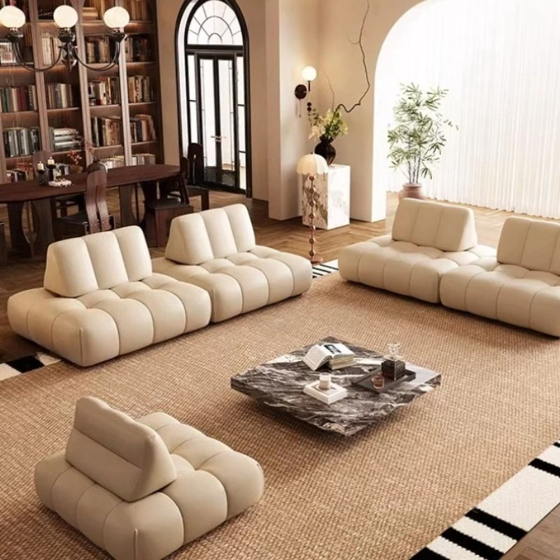 Modern Luxury All cowhide genuine leather sofa living rooms couch Lawrence living room sofas Cube Single sofa home furniture