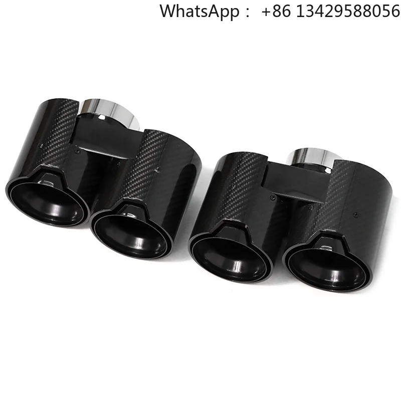 

Car Carbon Fiber Muffler Tip Exhaust Pipe Exhaust Tip for bmw G20 G21 G22 G26 320i 325i 330i 330e 420i 425i 430i M Performance
