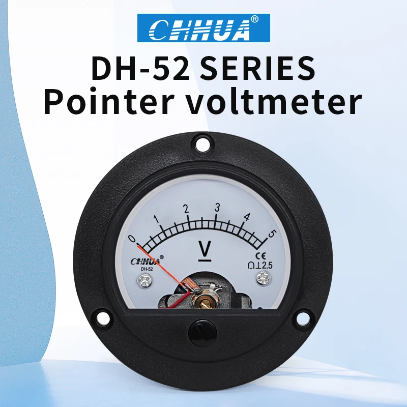 SO-52/DH-52 DC Anlog Voltmeter 1V2V3V5V10V15V20V30V50V100V150V200V250V300V450V500V voltage panel meter,factory direct sales.