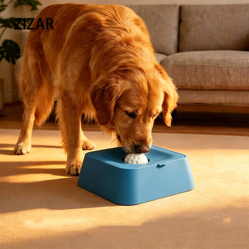 Liquid Slow Dog Bowls Anti-slip Ball-shaped Bone Soup Cat Licking Bowl Licking Bowl for Healthy Eating Non-Slip and Anti-Chokin