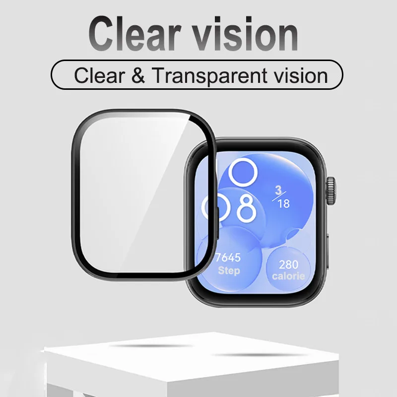 TPU Case For Huawei Watch Fit 3 Full Cover Cases Screen Protector For Huawei Fit3 Soft Bumper Shell Protection Accessories