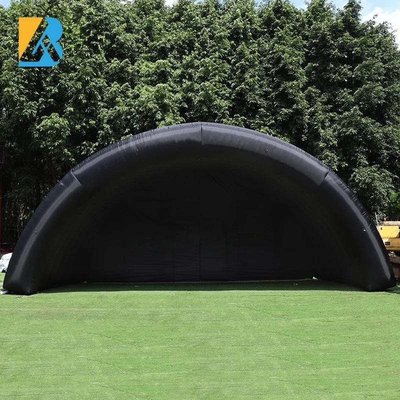 

Inflatable Makers 10 Meters Black Giant Inflatable Stage Canopy for Music Concert Event Toys