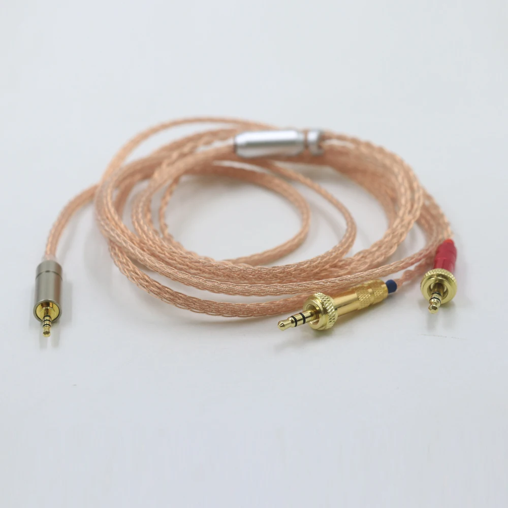 4.4mm XLR 2.5mm 3.5 UPOCC Single Crystal Pure Copper 16 Core Earphone Cable For Sony MDR-Z1R MDR-Z7 MDR-Z7M2 With Screw To Fix