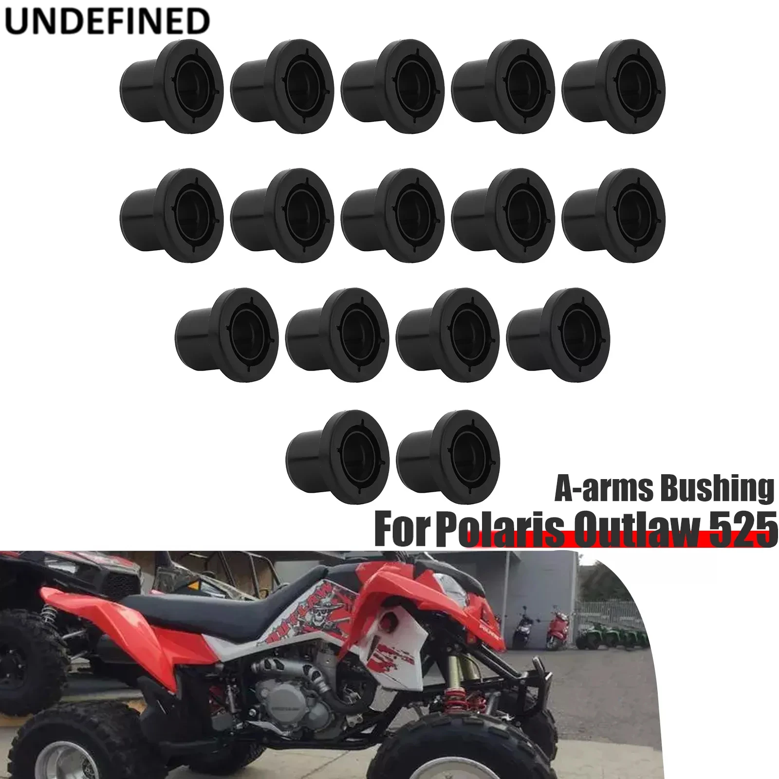 

For Polaris Outlaw 450 525 Breeze LSV Predator 500 5434575 Front Suspension A-Arm Bushings Kit Shock Absorber Plastic Black