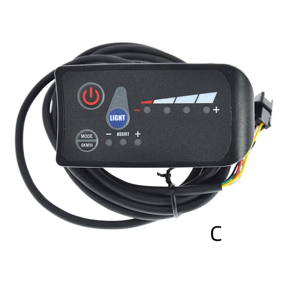 1PC ABS Black JST-SM 810 24V/36V/48V Electric Bicycle E-Bike 24V/36V/48V 810 LED Display Controller Plastic Panel  About 85g