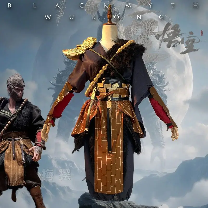 Black Myth Wukong Cosplay Costume Black Myth Collector's Edition Destiny Man Cosplay Costume 3D Re Installation Accessories