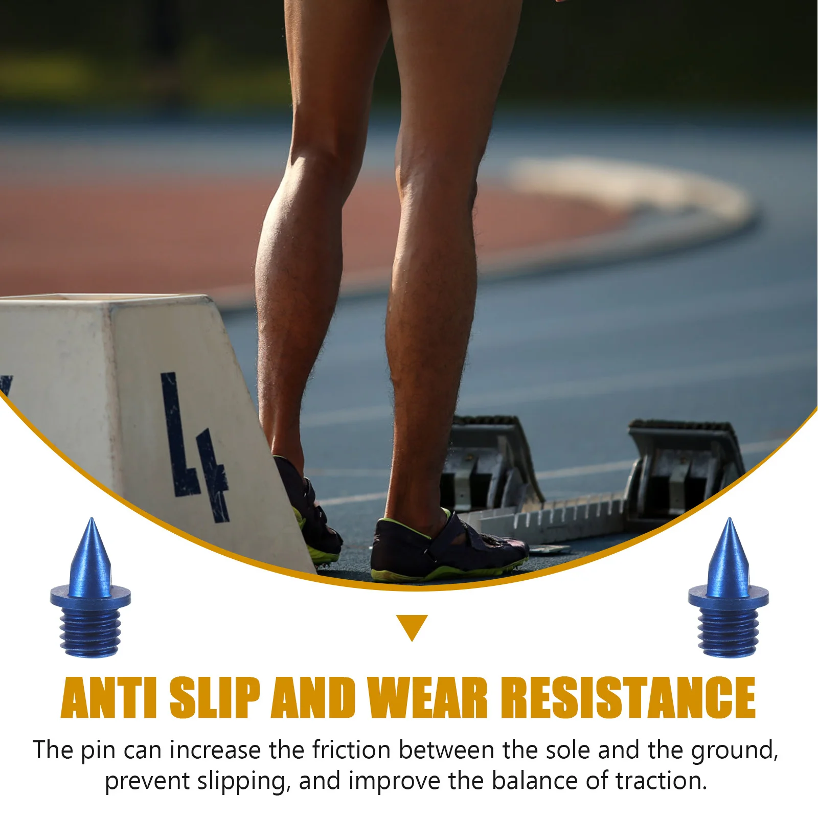 

1 set 1 Set Steel Track Short Replacement Spikes For Running Jump Sprinting Training Athletics Golf Hiking Baseball Metal Shoe