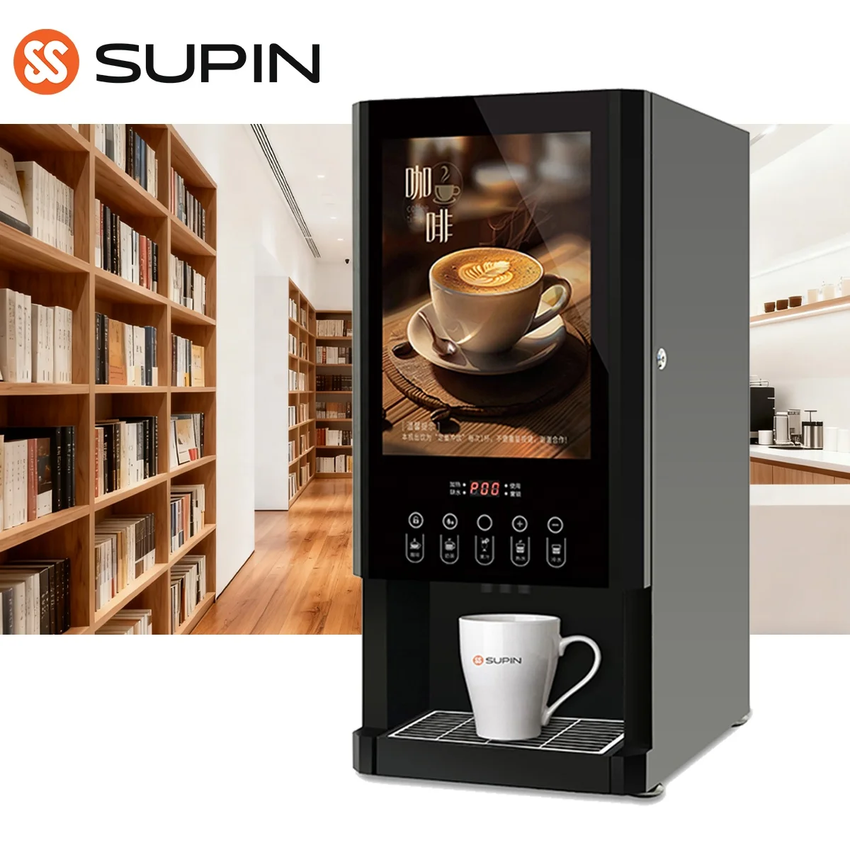 30SW Smart Instant Vending Machine Coffee 500pcs Hot Automatic Coffee Powder Commercial Machine for Business