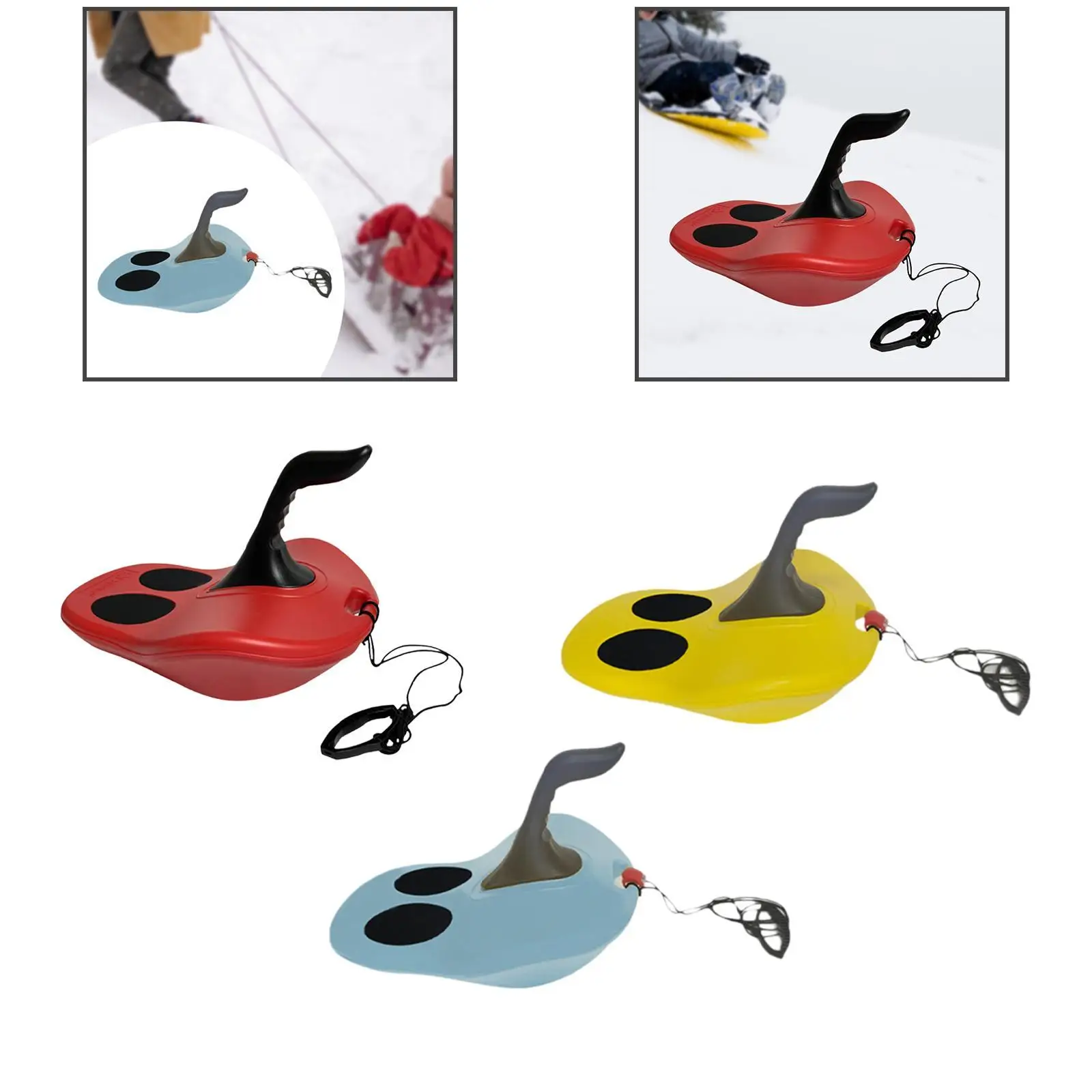 

Snow Sled Ski Sled Unique Outdoor Activities Games Versatile Lightweight Snow