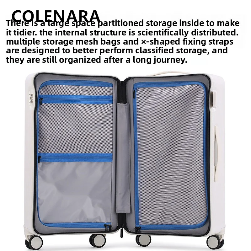 COLENARA Women's Suitcase Boarding Box Large-capacity Trolley Case 20