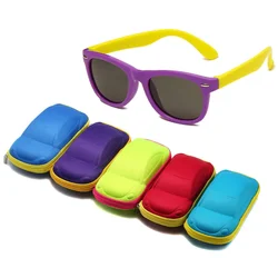 Stilvolle Baby-Sonnenbrille aus Silikon, UV400-Brille für Jungen, Mädchen, Kinderbrille, Sonnenbrille, AC-Linse, Schutzbrille, Geschenk für Kinder