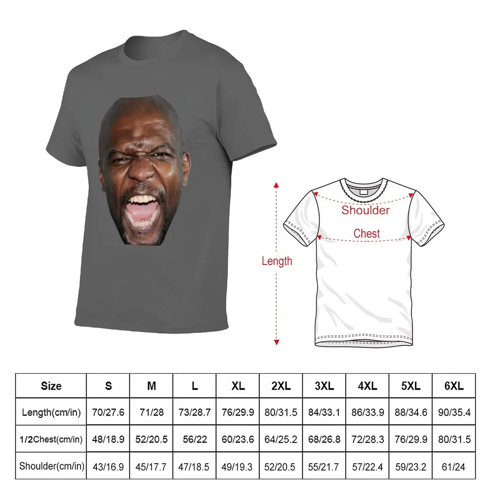 Terry Crews T-Shirt plain boys animal print Men's clothing