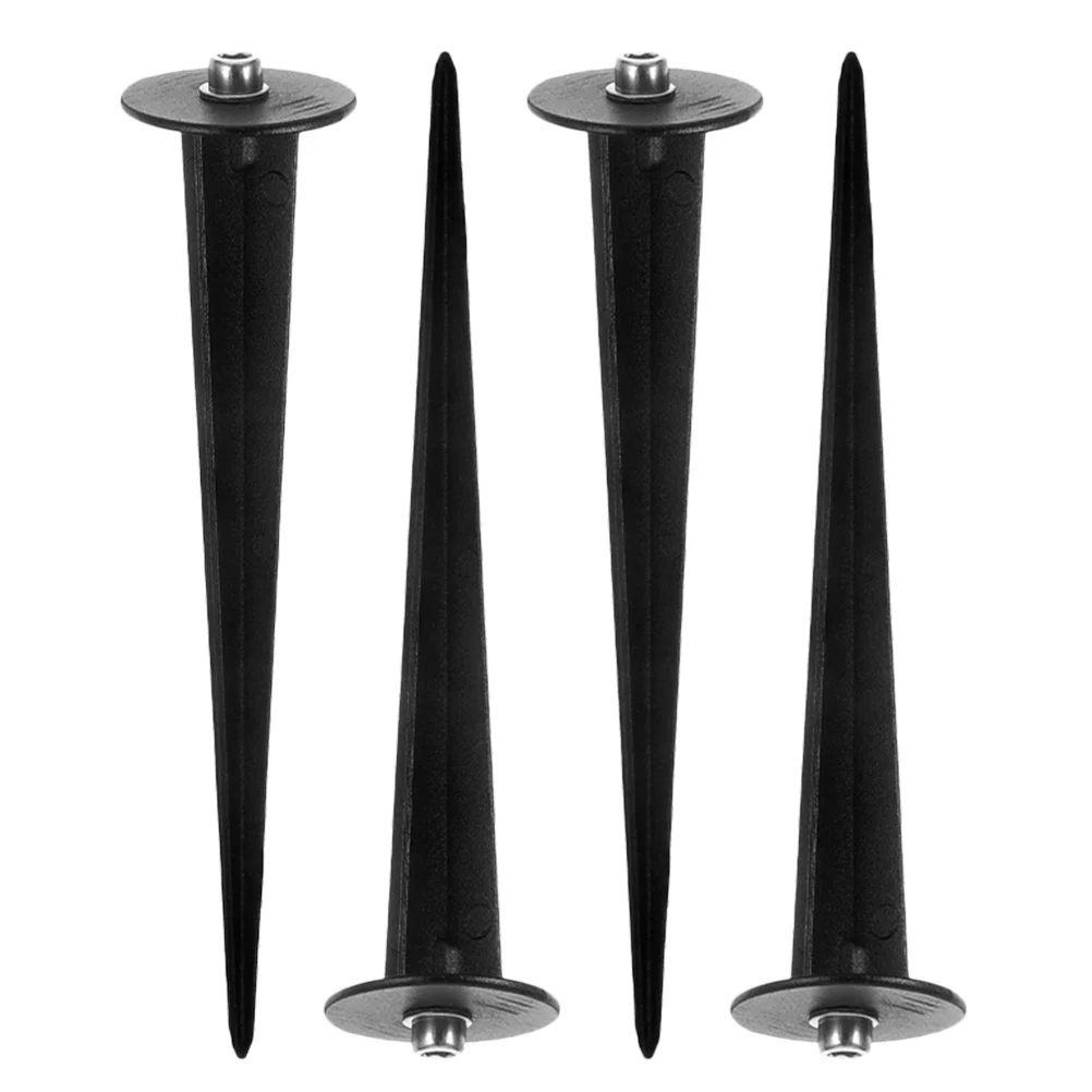 

4pcs Solar Ground Stakes Replacement For Outdoor Lights Aluminum Garden Lawn Yard Pathway Light Spikes Metal Stakes