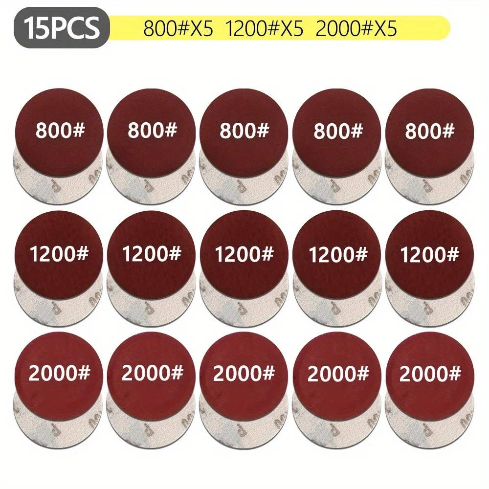 3inCar Detailing Polierschwamm für Auto-Scheinwerfer-Restaurierungsset mit Polierpad, Schleifscheibe, Wachsschwamm, M10 Bohrer