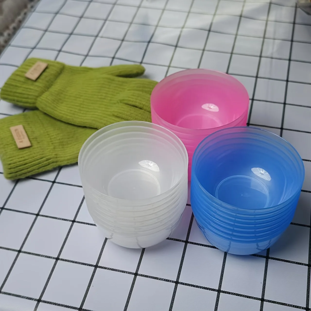 12 قطعة من وعاء قناع التجميل، وعاء خلط القناع DIY، أدوات صالون التجميل، وعاء التجميل، إكسسوارات التجميل، أدوات التجميل