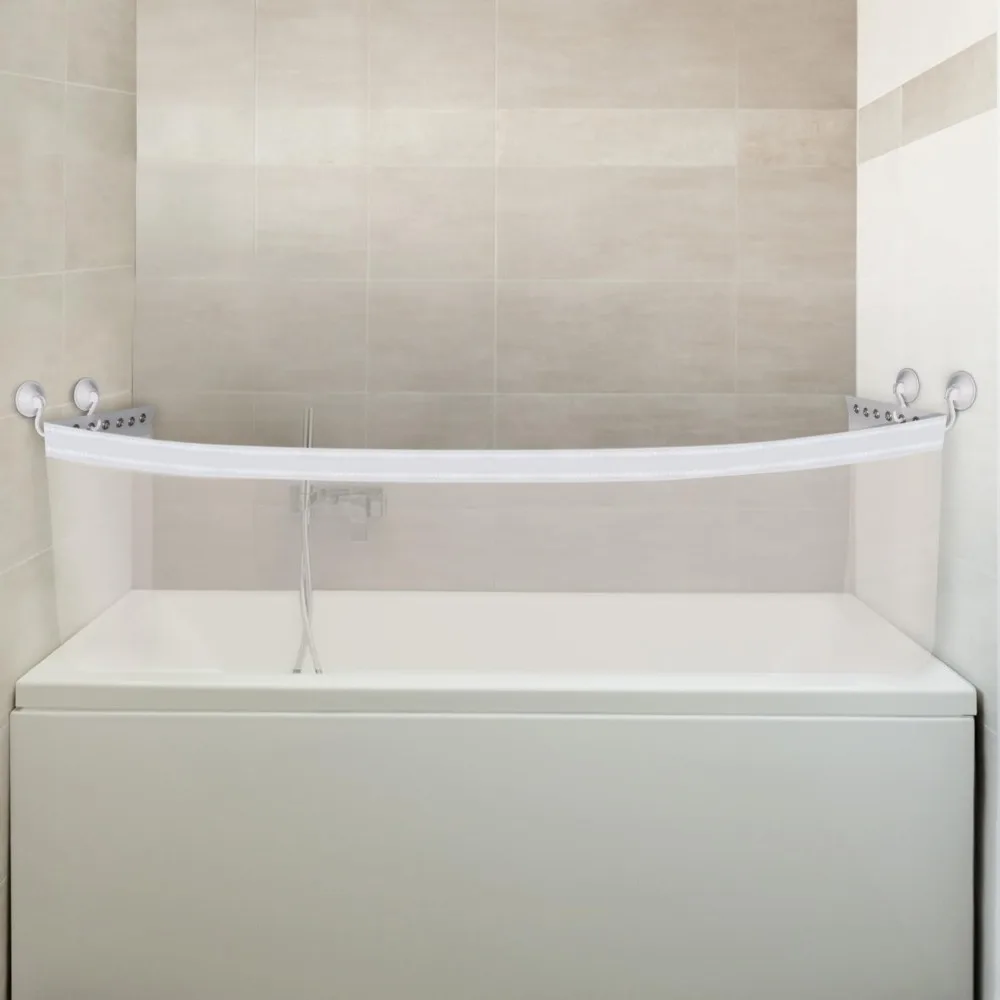 

Брызговик для ванны quini, предотвращает разбрызгивание и держите пол в сухую, легко устанавливается и снимается, прозрачный материал для детей