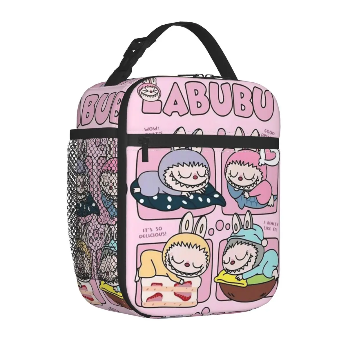 Labubu Insulated Lunch Bag Food Bag Portable Cooler Thermal Bento Box For Work