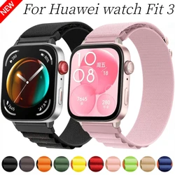 Nylon Alpine Loop Strap For Huawei Watch Fit 3/4/4 pro Belt Breathable Wristband For Huawei Watch Fit3 Accessories Bracelet belt