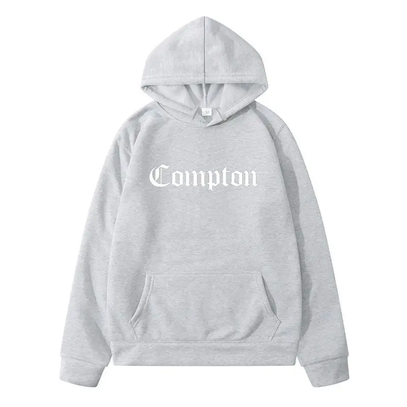 Compton Goth Design Letter Y2k Hoodie Hoodies Men's Sweat-shirt Sweatshirts for Men Streetwear Harajuku New in