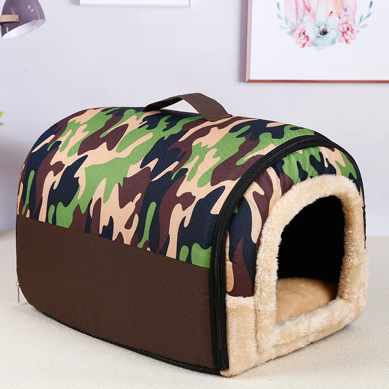 Winter Dog Kennel Warm Dog House Mat Detachable Washable Dogs Bed Nest Deep Sleep Tent for Medium Large Dogs House dog Supplies