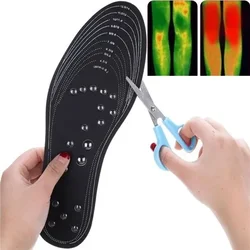 1 Pair Therapy Pain Relief Shoe Insoles Acupressure Magnetic Massage Shoe Pads18 Magnets Unisex Foot Acupressure for Weight Loss