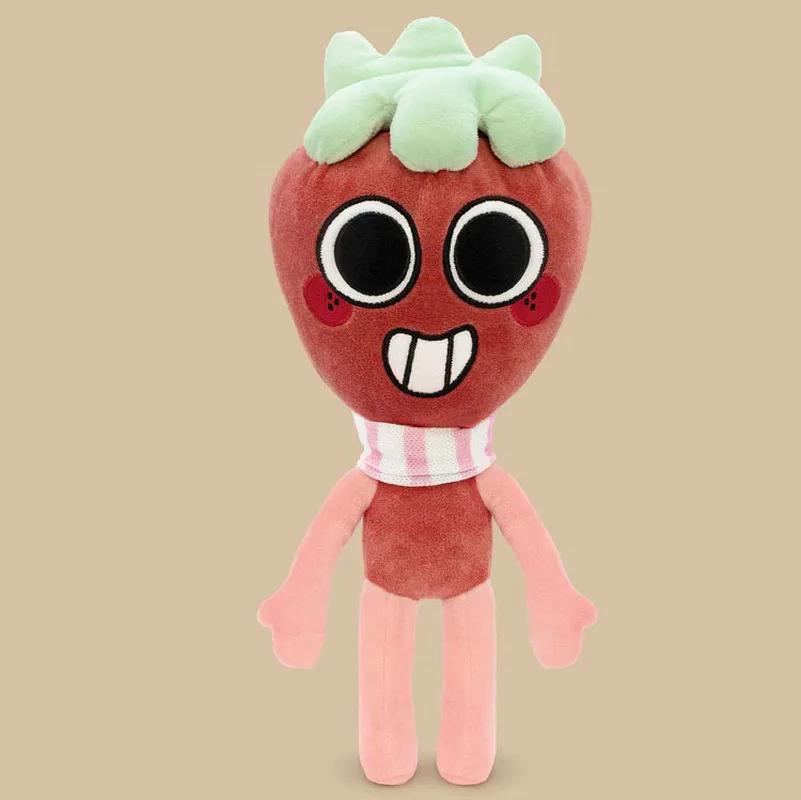 35cm D-Dandys W-World Sprout Deluxe Strawberry Cartoon Plush Toy Cute Soft Stuffed Doll With Cupcake Game Fans Home Decor Gifts view 3