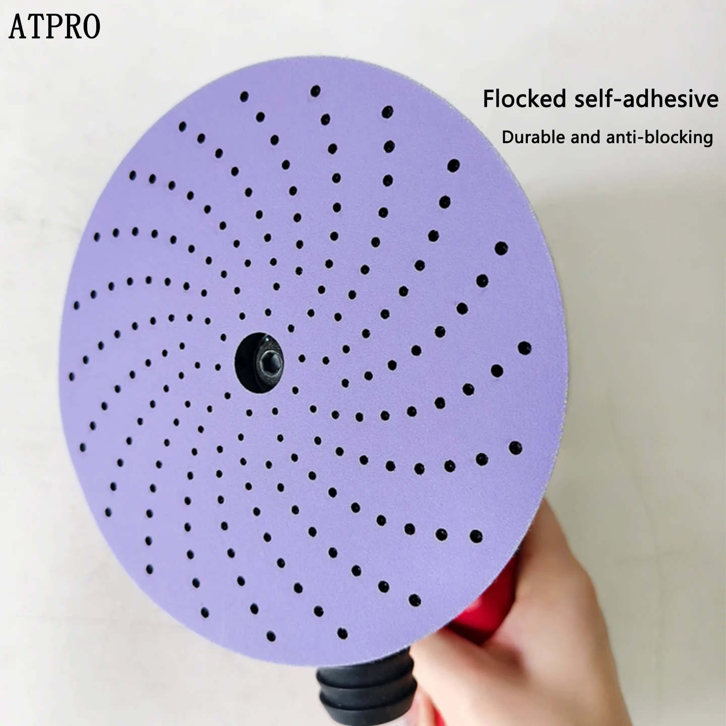 6-Inch 50-Pack Purple Ceramic Sanding Discs,Multi-Hole Hook and Loop Sandpaper,for Automotive Paint Polishing & Dry Sanding