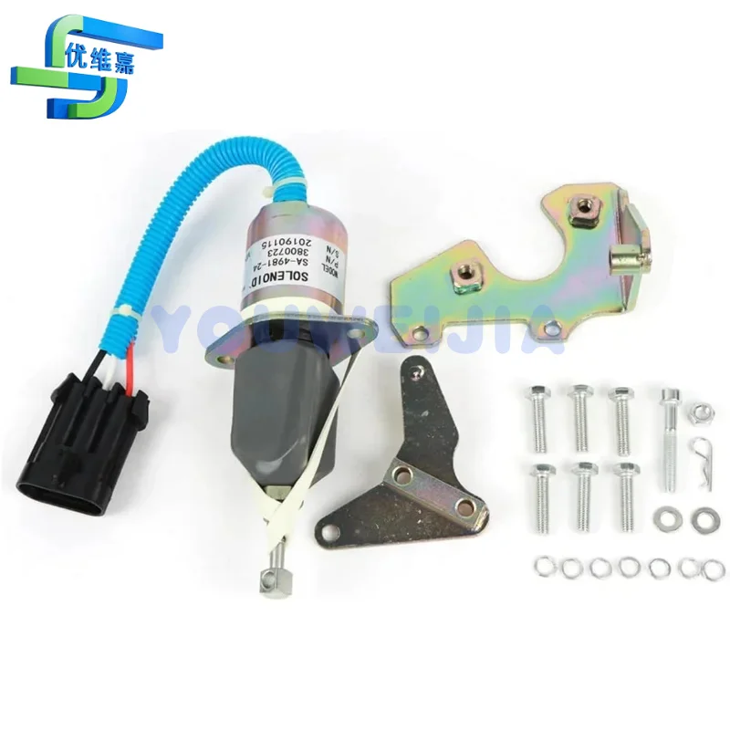 SA-4981-24 Fuel Shutoff Solenoid Valve 24V for Cummins 5.9L Engine 1994-1998