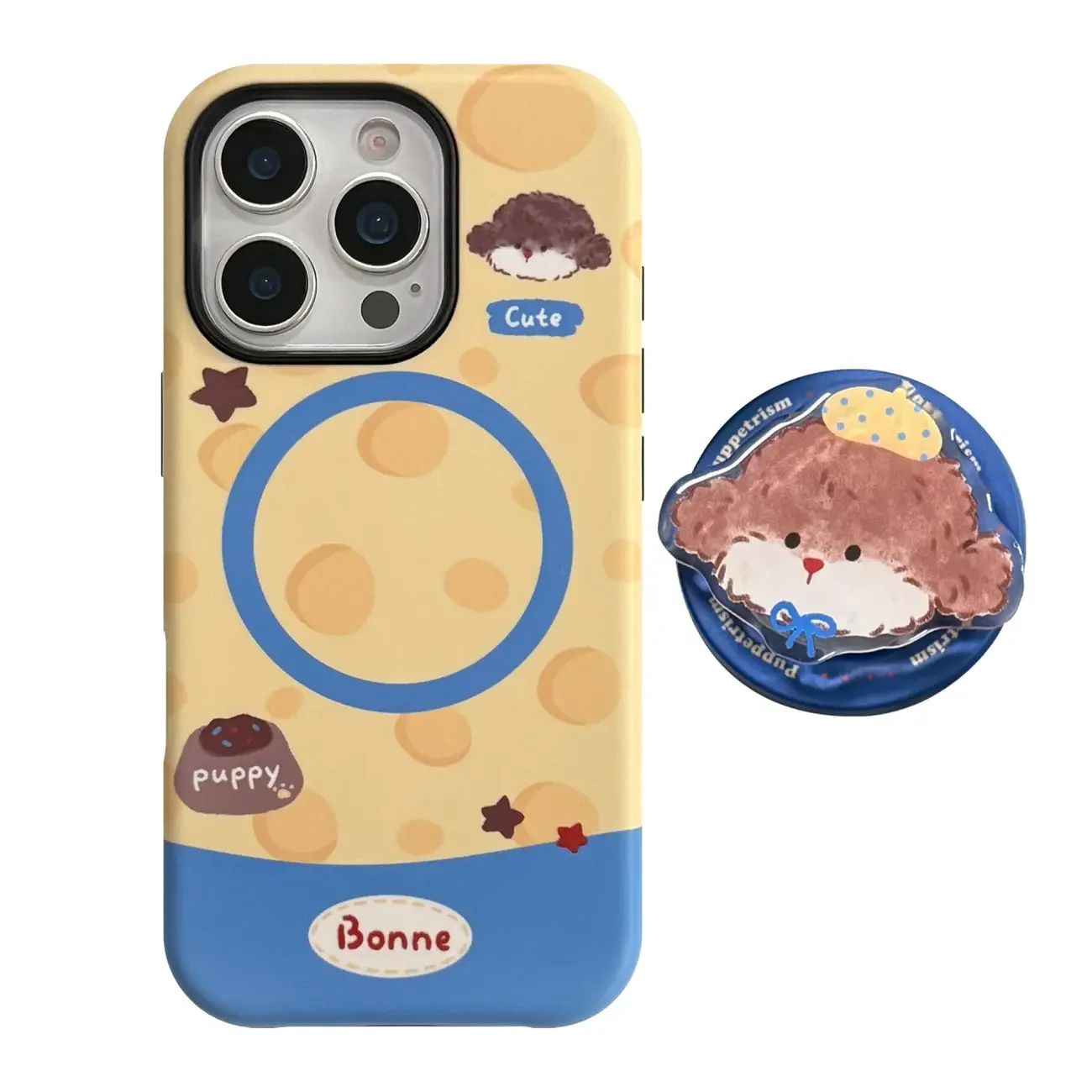 개인 맞춤형 치즈 그레이 플래닛 강아지 폰 케이스 마그네틱 아이폰 17 16 15 14 13 12 11 프로 맥스 Y2K 커버 충격 방지 힐링